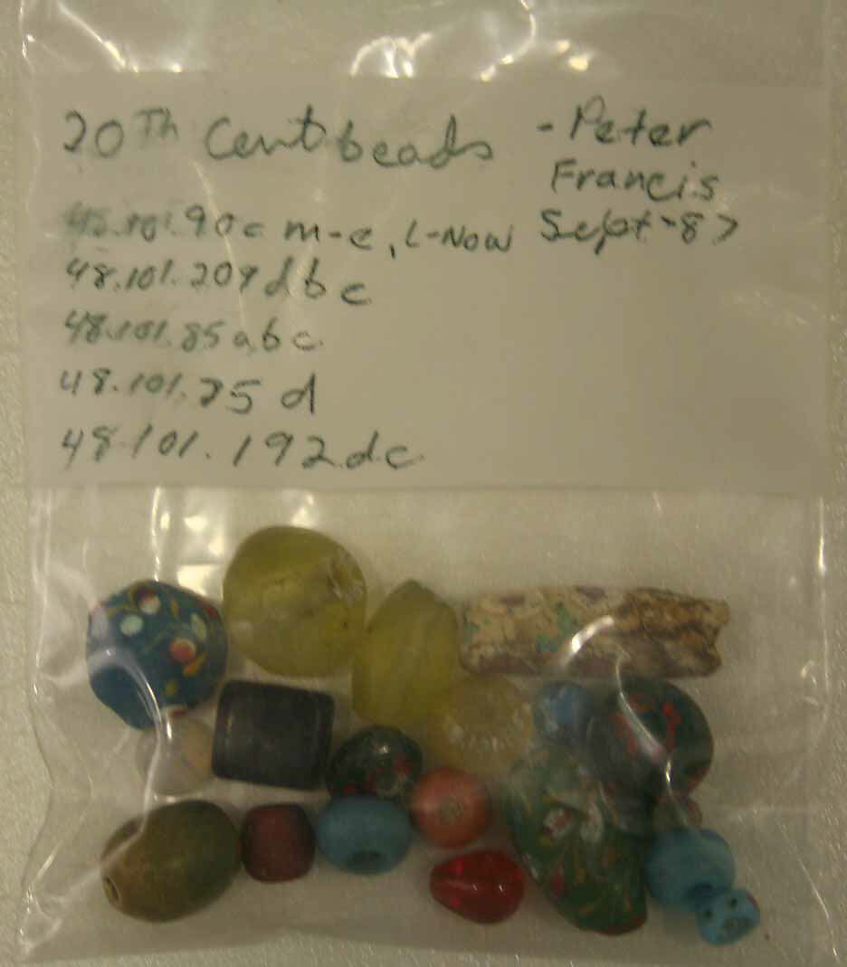 Beads, Glass; drilled