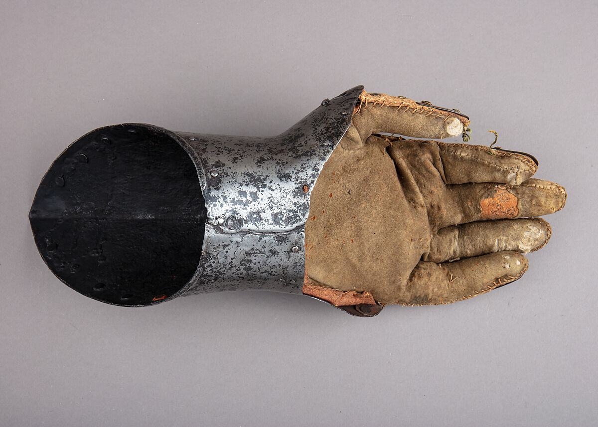 Gauntlet for the Left Hand, Steel, Italian, probably Milan