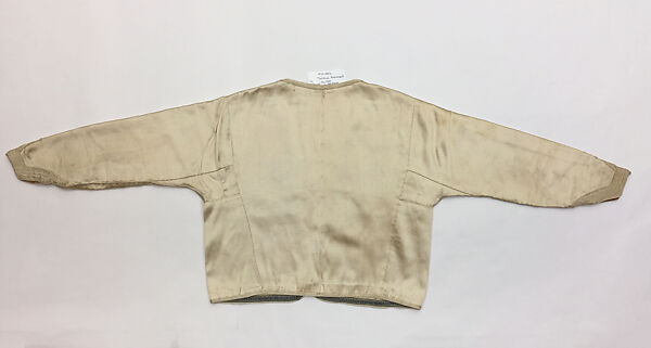 Ensemble, Silk; woven and trimmed with silk braid appliqué