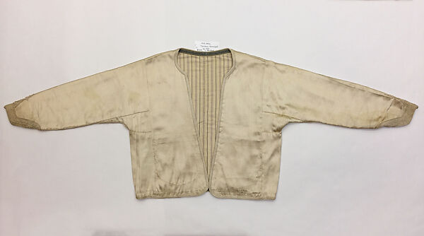 Ensemble, Silk; woven and trimmed with silk braid appliqué