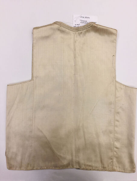 Ensemble, Silk; woven and trimmed with silk braid appliqué