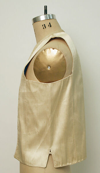 Ensemble, Silk; woven and trimmed with silk braid appliqué