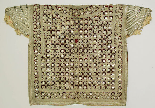 Ensemble, silk, metallic, African