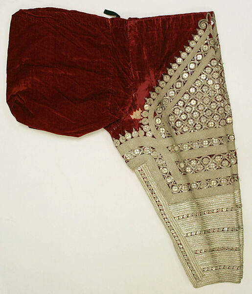 Ensemble, silk, metallic, African