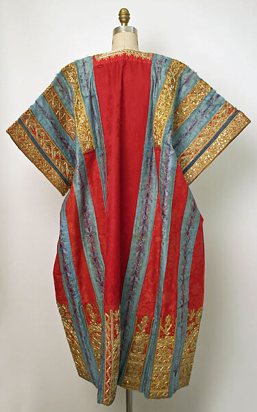 Wedding Tunic (Jebba), Cotton, metal wrapped thread, sequins; embroidered