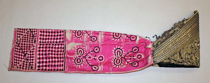 Wedding Tunic and Ensemble, Cotton, velvet, metal wrapped thread