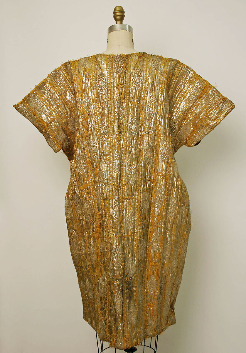 Wedding Tunic and Ensemble, Cotton, velvet, metal wrapped thread