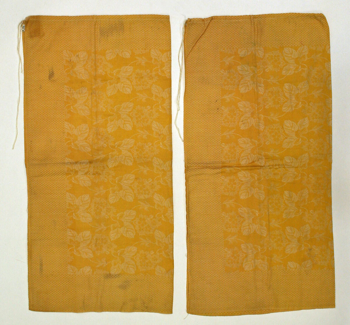 Wedding Tunic and Ensemble, Cotton, velvet, metal wrapped thread