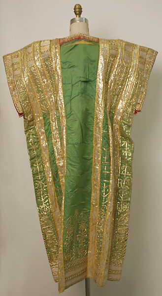 Wedding Tunic (Jebba), Cotton, silk, metal wrapped thread; embroidered