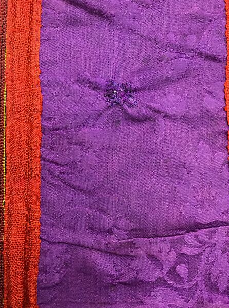 Wedding Tunic (Jebba), Silk, cotton, metal wrapped thread, sequins; embroidered