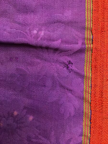 Wedding Tunic (Jebba), Silk, cotton, metal wrapped thread, sequins; embroidered