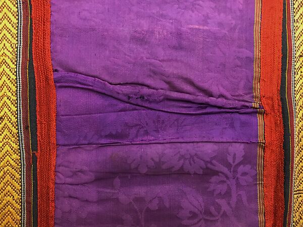 Wedding Tunic (Jebba), Silk, cotton, metal wrapped thread, sequins; embroidered