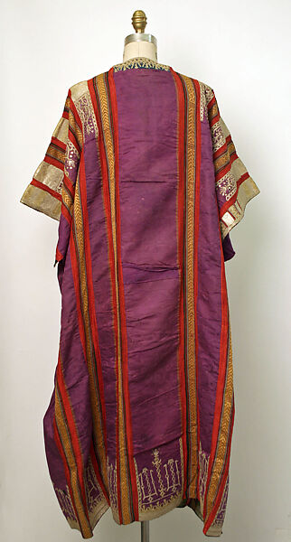 Wedding Tunic (Jebba), Silk, cotton, metal wrapped thread, sequins; embroidered