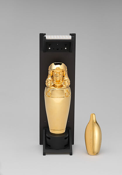 ENOCH (display unit), Tavares Strachan (Bahamian-American, born Nassau 1979), Bronze, 24k gold, steel, radar retroreflectors and sacred air blessed by Shinto priest