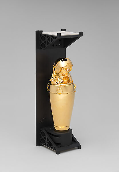 ENOCH (display unit), Tavares Strachan (Bahamian-American, born Nassau 1979), Bronze, 24k gold, steel, radar retroreflectors and sacred air blessed by Shinto priest