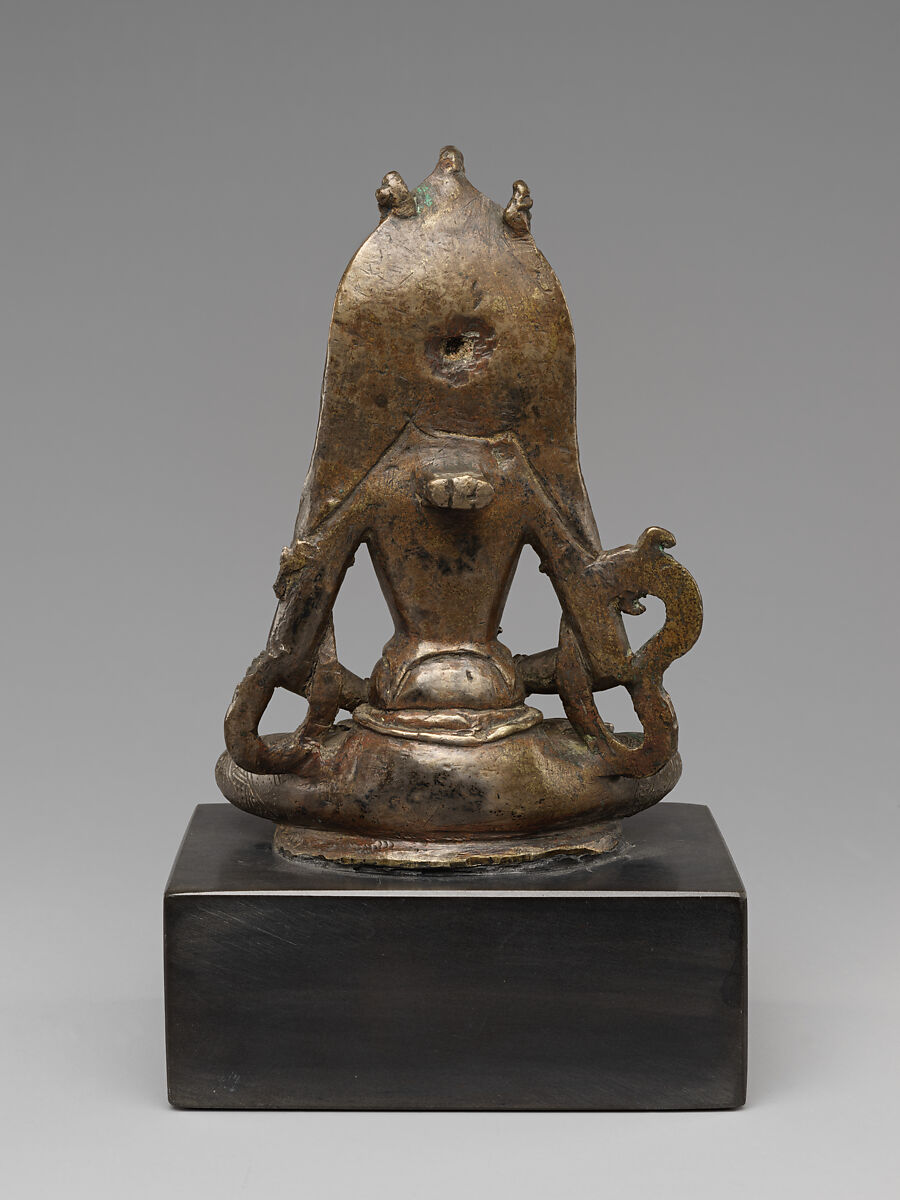 The Esoteric Buddhist Goddess Karmavajri, Silver inlaid with copper and gold, Kashmir style in Western Tibet