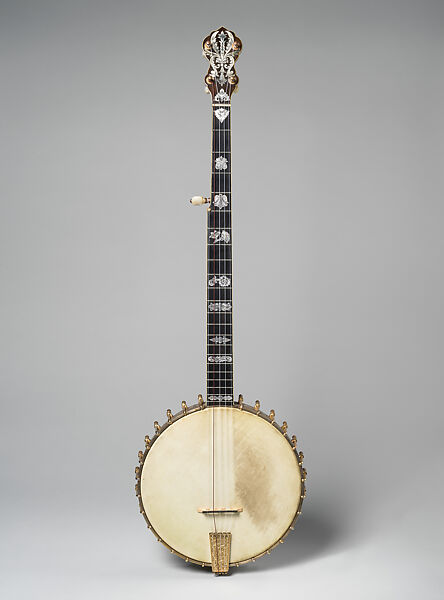 Tubaphone Deluxe banjo, serial no. 51577, Vega Company (American, 1880–1960), Wood, metal, bone, ivoroid, mother-of-pearl 