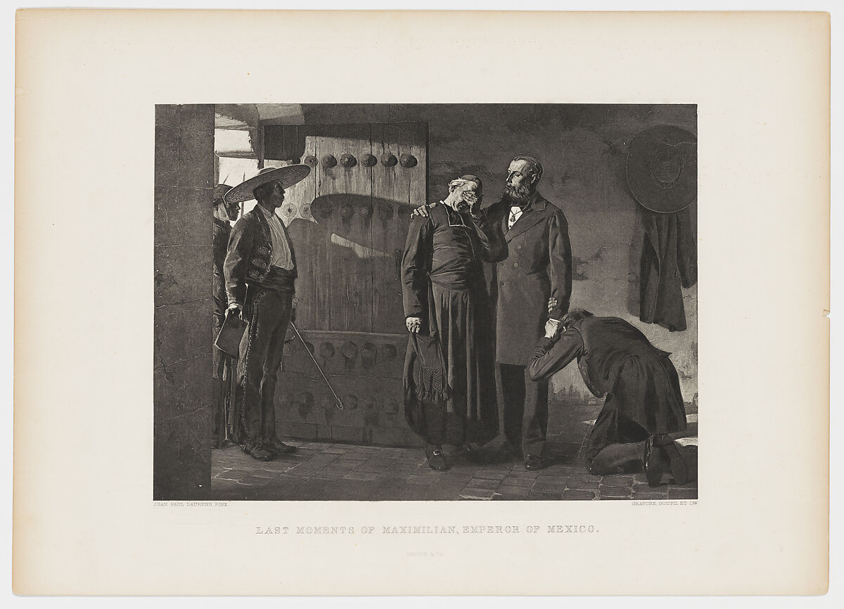 The Last Moments of Maximilian, After Jean Paul Laurens (French, 1838–1921), Photogravure 