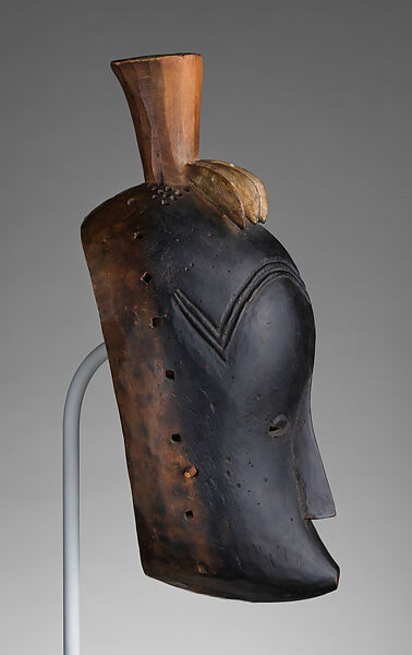 Palani Gu(?) face mask, Guro artist, Wood, pigment, Guro