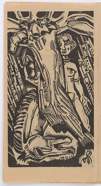 Dance of Death in Seven Tempos (Dood - Dans in Zeven Tempos), Nicolas Mathieu Eekman (Belgian, Brussels 1889–1973 Paris), Frieze of seven woodcuts plus title printed on Toshi paper with a woodcut cover printed  on thick oatmeal paper