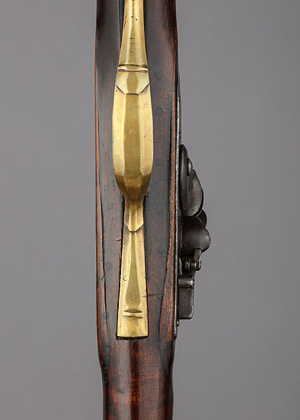 Flintlock Longrifle, Peter White (American, Uniontown, Pennsylvania ca. 1777–1834), Wood, iron, brass, silver, American, Uniontown, Pennsylvania