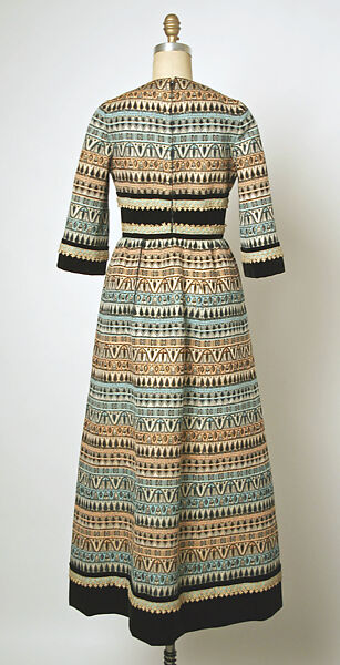 Dress, House of Balmain (French, founded 1945), synthetic fiber, French