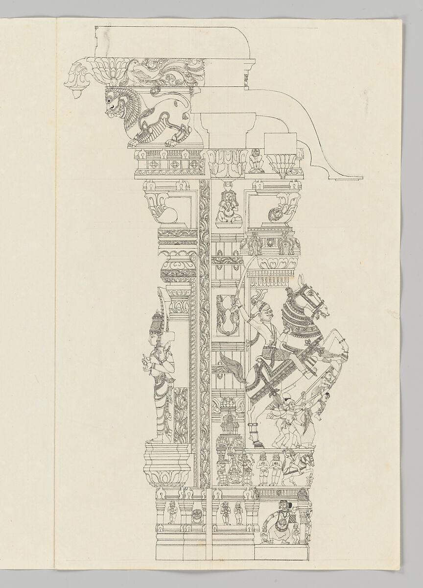 Subramanya, Unidentified artist, Indian, Ink and wash on J. Whatman paper watermarked 1798, India, Madurai, Tamil Nadu 