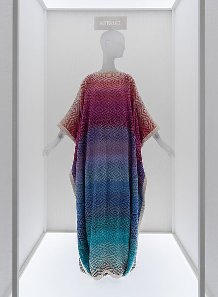 "Tribute to Diamond" Caftan, Margaret Roach Wheeler, silk, wool