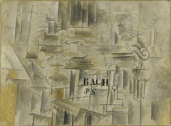 Homage to J. S. Bach, Georges Braque (French, Argenteuil 1882–1963 Paris), Oil on canvas 