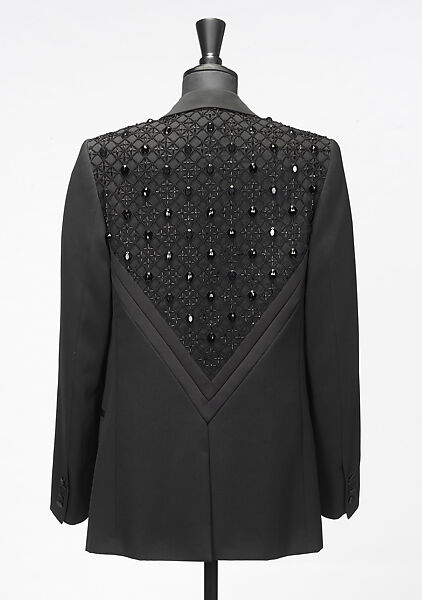 Ensemble, (a) Dior Homme (French), (a) wool, glass, (b) plastic (cellulose acetate), metal, (c, d) leather (lambskin), French