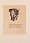 Vaso de Piedra (stone vessel), Miguel Covarrubias (Mexican, Mexico City 1904–1957 Mexico City), Ink and pencil on paper