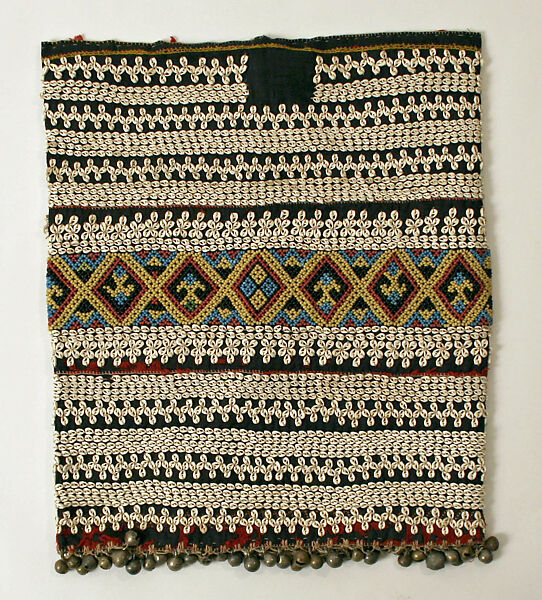 Ensemble, Cotton, shells, glass, wool, linen, metal, Maloh people