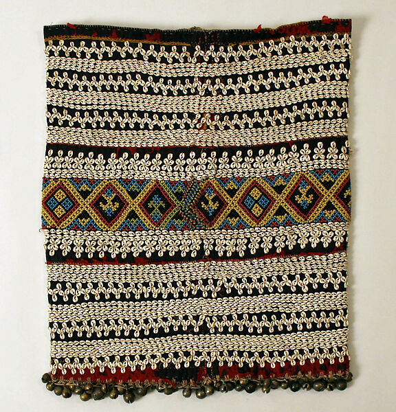 Ensemble, Cotton, shells, glass, wool, linen, metal, Maloh people