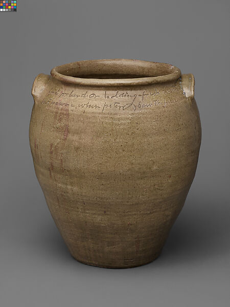 Dave (later recorded as David Drake) (American, ca. 1801–1870s), Alkaline-glazed stoneware 