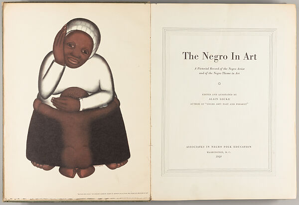 The Negro in art : a pictorial record of the Negro artist and of the Negro theme in art, Alain Locke 