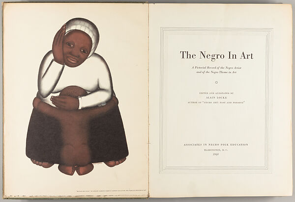 The Negro in art : a pictorial record of the Negro artist and of the Negro theme in art, Alain Locke  American