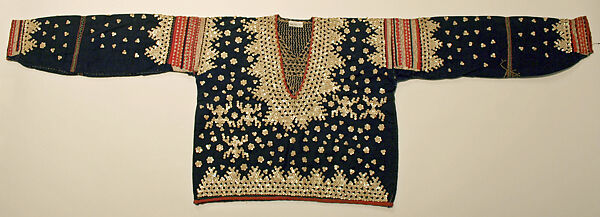 Jacket, cotton, mother-of-pearl, B’Laan people