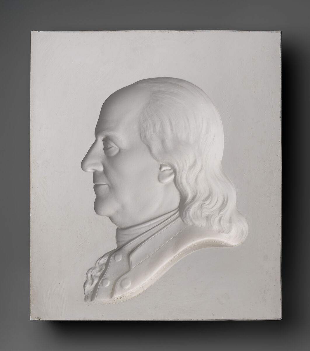 Benjamin Franklin, Charles L. Hogeboom (American, ca. 1827–1895), Plaster 