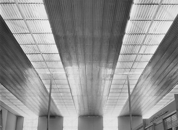 [Pavilion Roof, German Industrial Exhibition, Khartoum, Sudan], Hilla Becher  German, Gelatin silver print