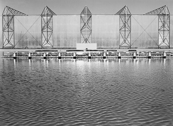 [Pavilion Exterior, German Industrial Exhibition, Khartoum, Sudan], Hilla Becher (German, 1934–2015), Gelatin silver print 