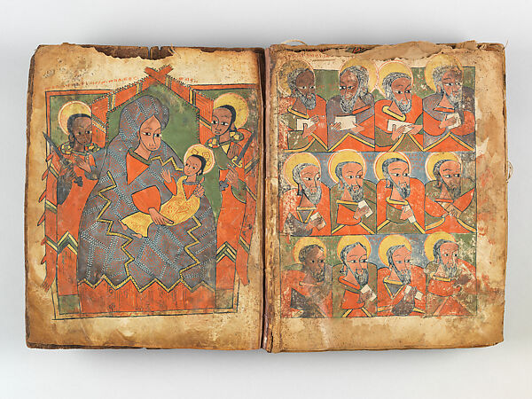 Gunda Gospels manuscript, Ink and pigment on parchment, Ethiopian (Tigray, Ethiopia) 