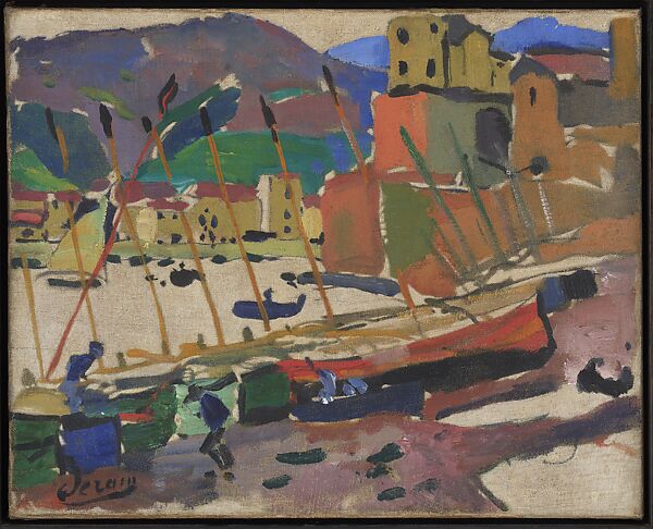 The Port of Collioure (Le port de Collioure), André Derain (French, Chatou 1880–1954 Garches), Oil on canvas 