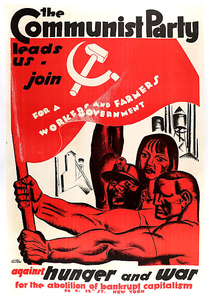 The Communist Party, Hugo Gellert  American, born Hungary, Lithograph