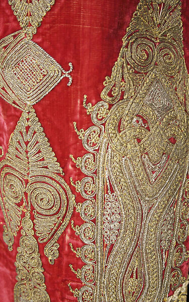 Wedding ensemble, silk, wool