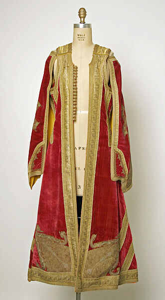 Wedding ensemble, silk, wool, Macedonian 