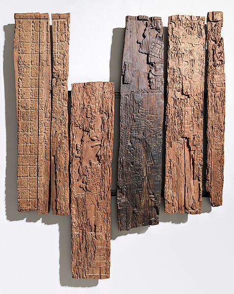 King Yihk’in Chan K’awiil on a palanquin, Zapote wood, Maya