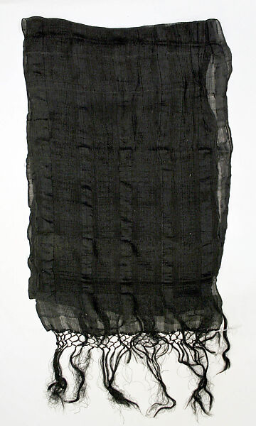 Ensemble, (a, b) Silk; (c) Wool; embroidered