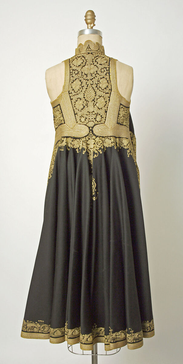 Wedding ensemble, silk, cotton, metallic thread