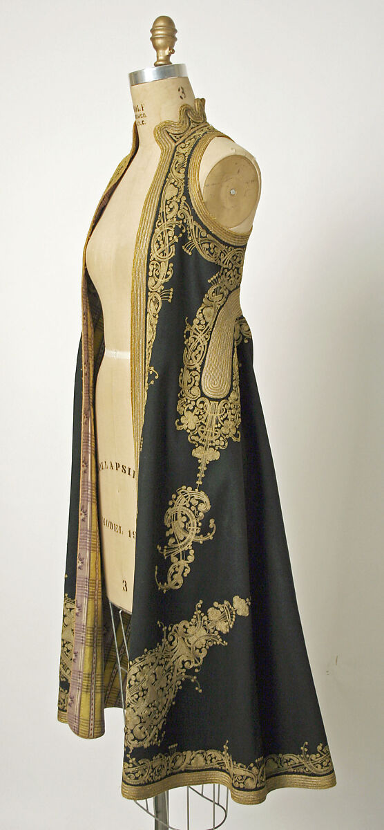 Wedding ensemble, silk, cotton, metallic thread, Albanian 