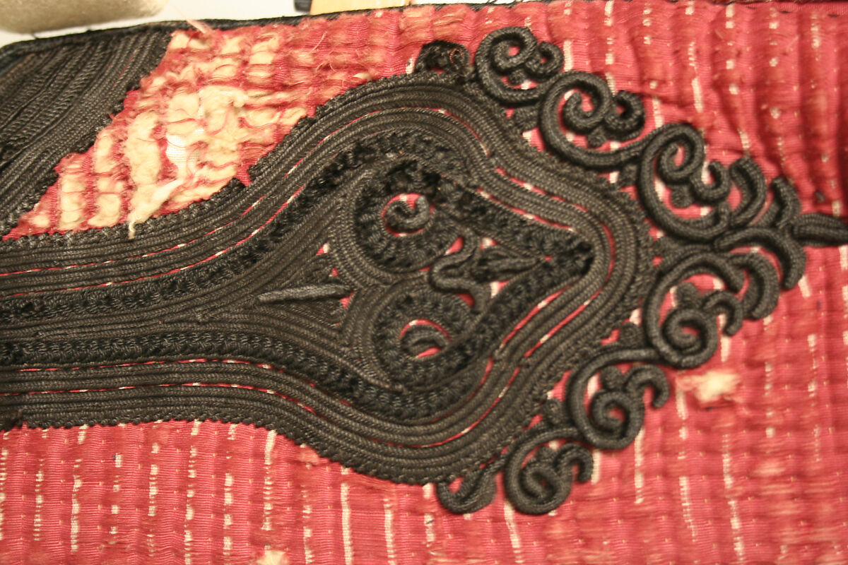 Ensemble, wool, silk, cotton, leather, metal